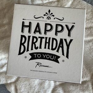 Rosanna Birthday Card - Black and White Elegance